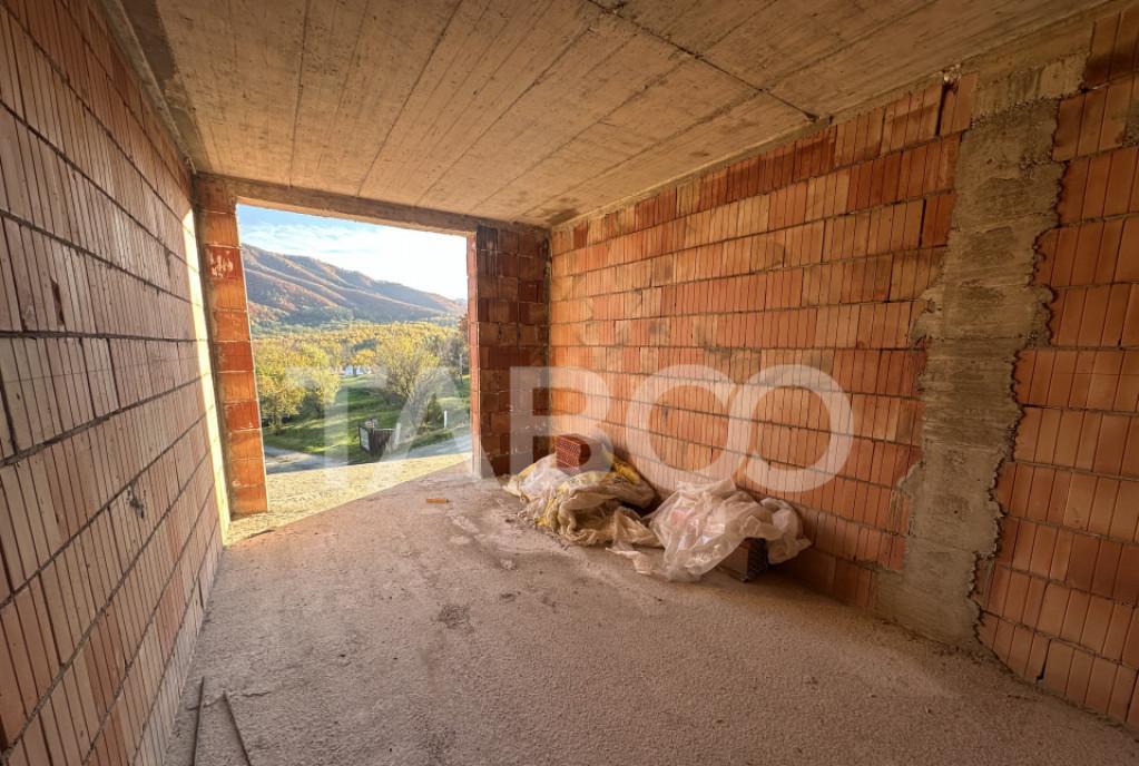 Vila premium Cisnadioara - panorama piscina infinity ter