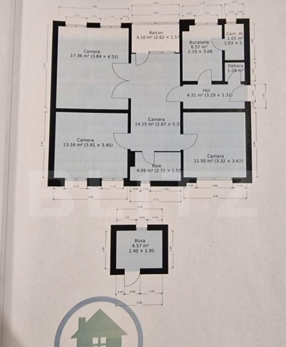 Garsoniera de vanzare 30 mp strada Margeanului