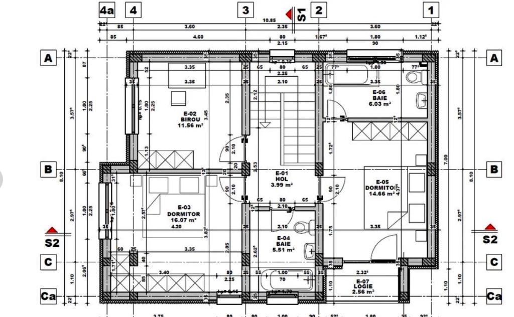 Casa moderna cu 4 camere si teren 210 mp in Popesti Leordeni