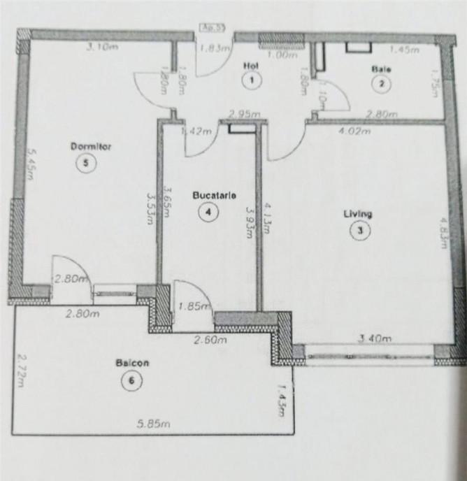 Apartament doua camere decomandat proximitate Coresi T