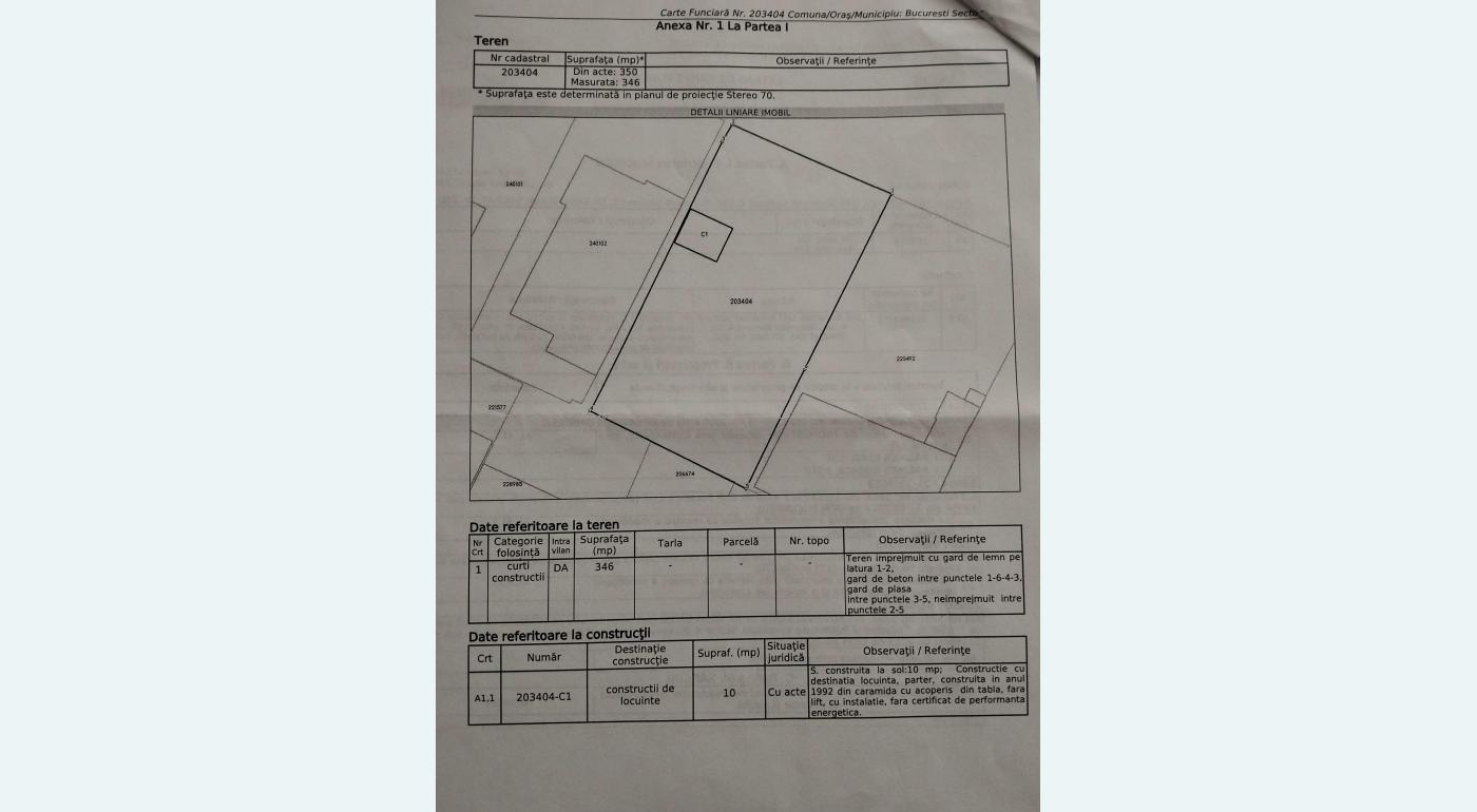 Teren Aparatorii Patriei metrou Str Sold Ion Enache 346mp