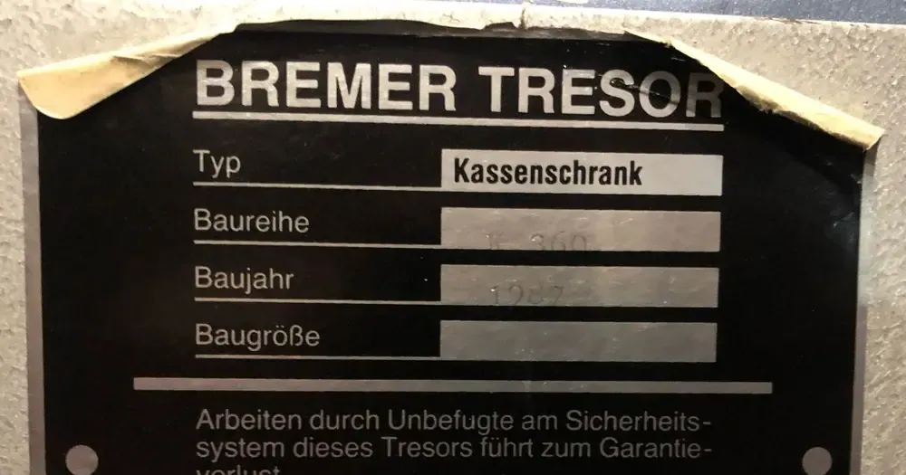 Vand seif metalic 360 kg 100x65x55 cm