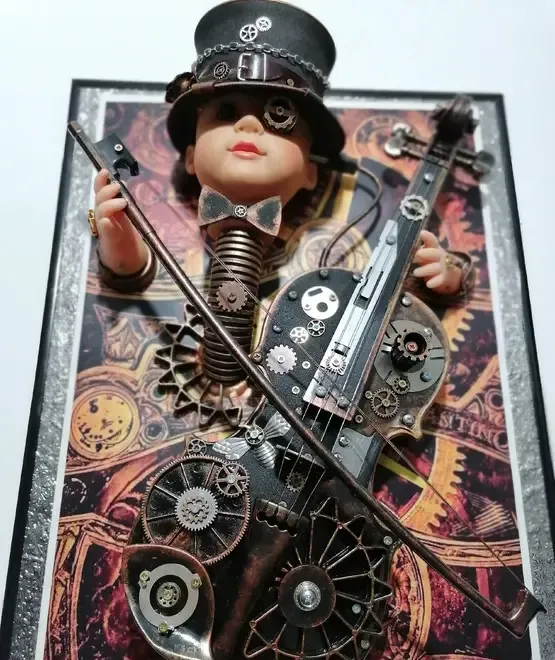 vioara steampunk cadou inedit