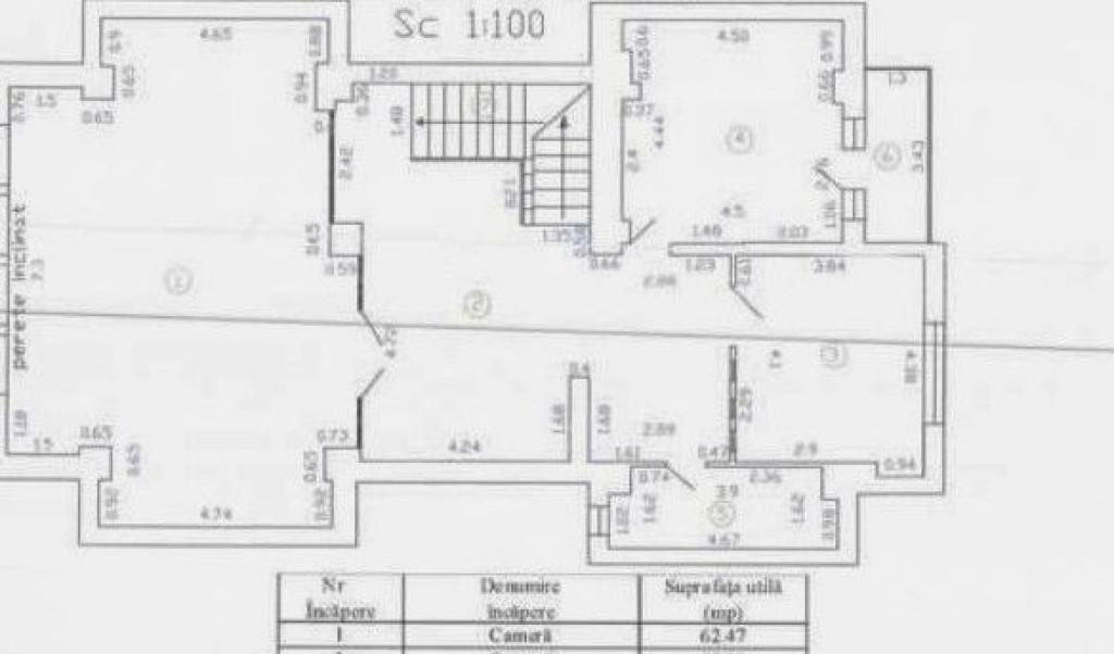 Spatiu cu destinatie de birouri cu chirias existent