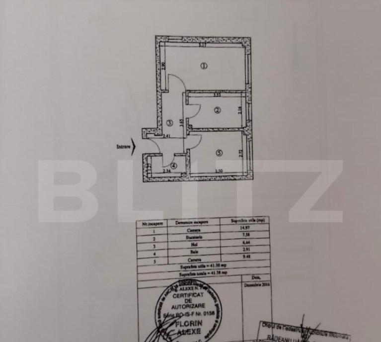 Apartament de 2 camere decomandat 42 mp zona platoul Gala