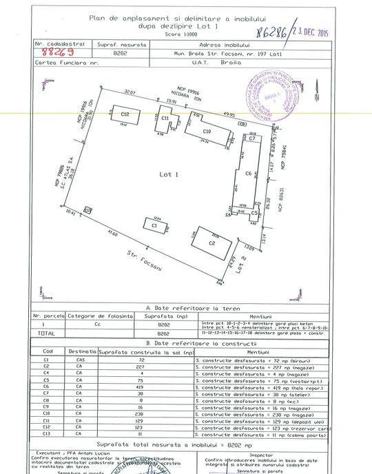 Vindem teren Sos Focsani 197 Comision Zero
