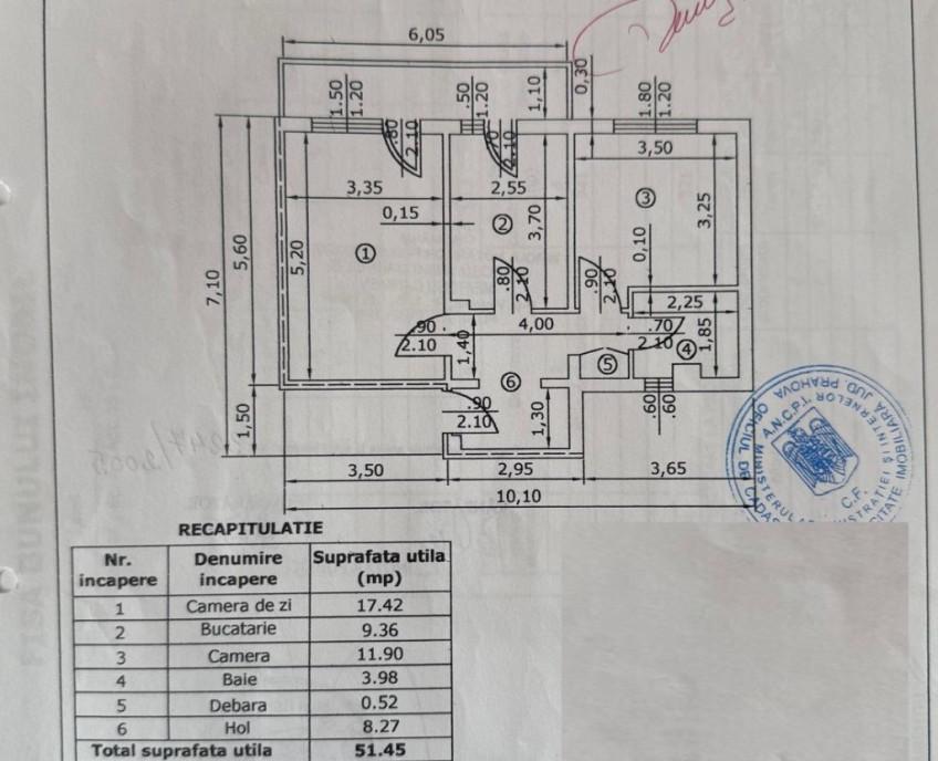 Republicii zona Mega Image 2 camere etaj 3 4