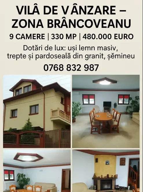 Vila Brancoveanu Proprietar Negociabil