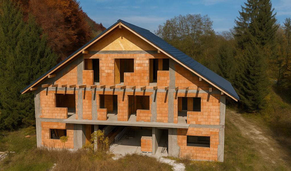 Pensiune 16 camere teren 7000mp Valea Avrigului