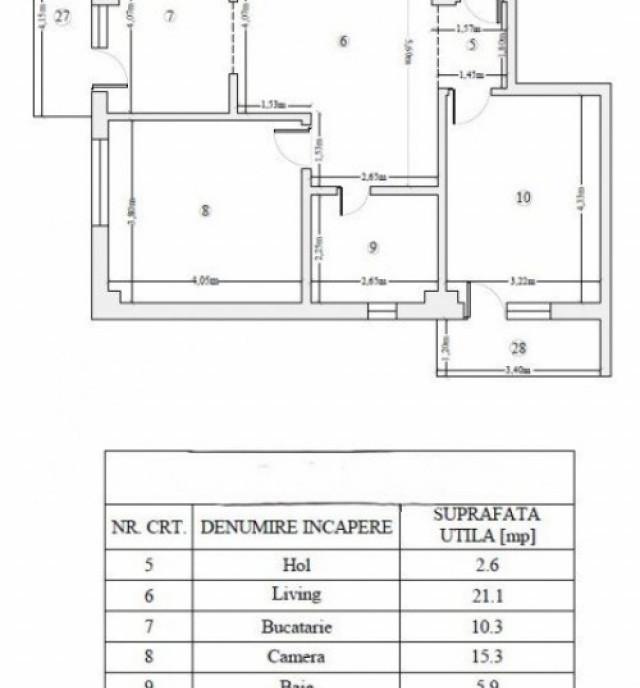 3 camere bloc nou lift