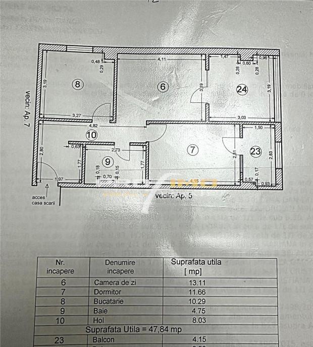 Apartament 3 camere su 62mp et 1 lidl Baba Novac Kams