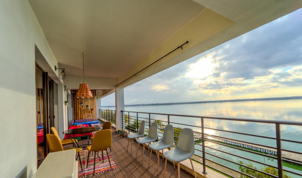 Mamaia 3 camere lux terasa cu vedere frontala la lac parcar