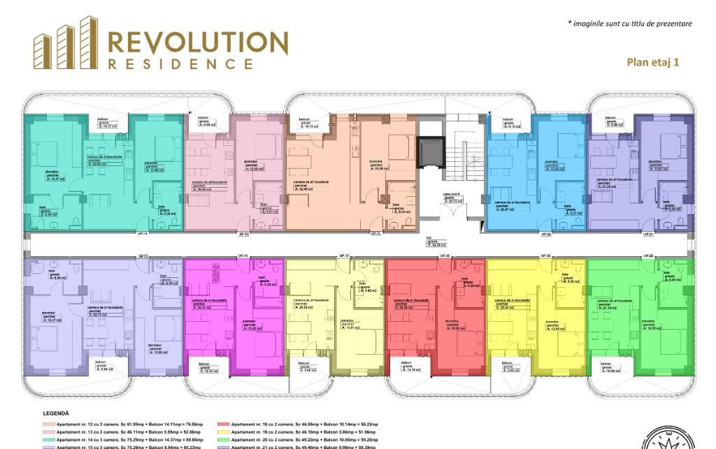 Apartamente 3 camere str Lupului nr 10 Baia Mare