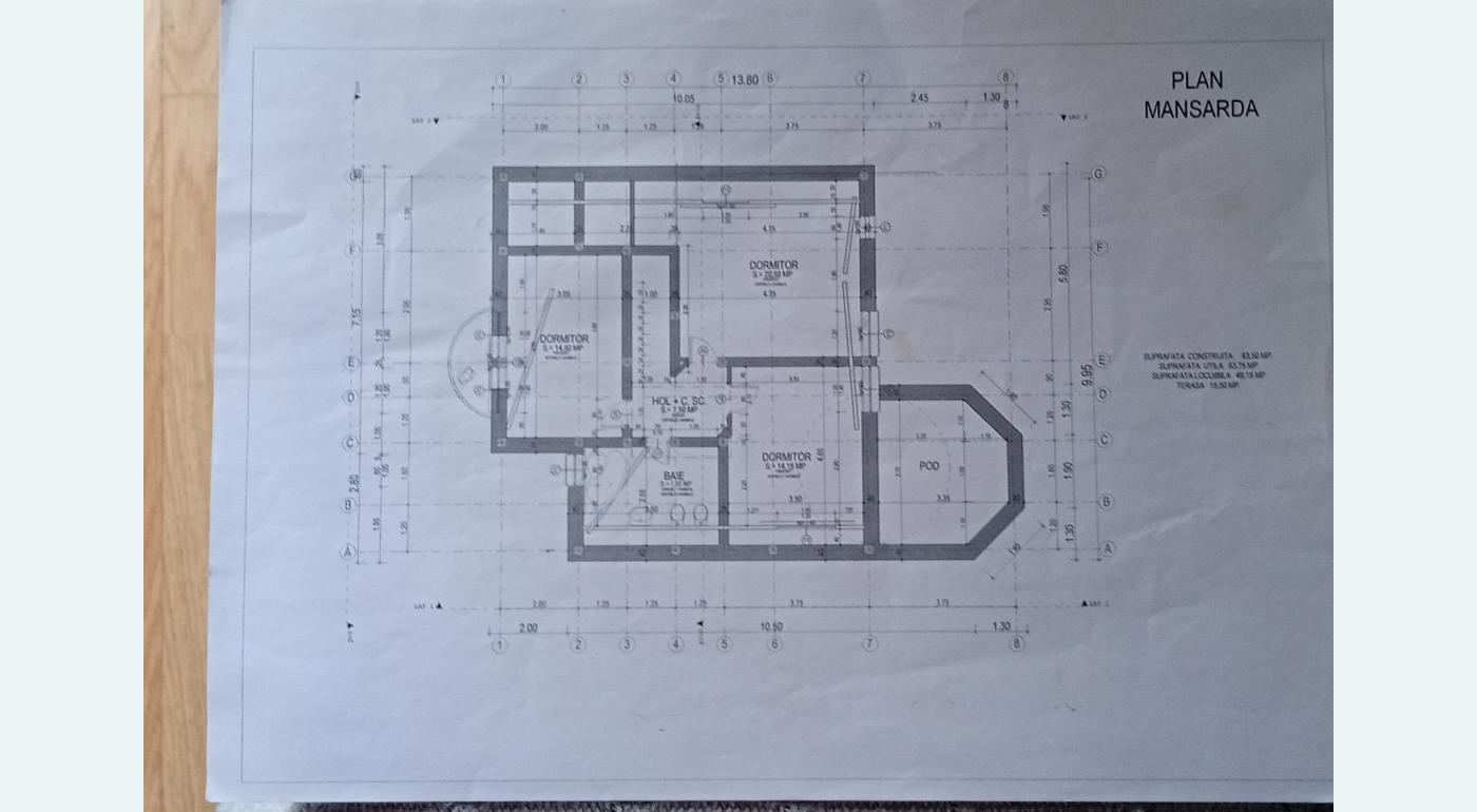 Vand casa 4 camere 2 bai bucatarie et 1 mansarda semineu