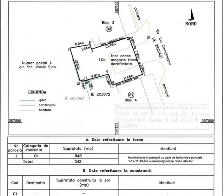 Vand Teren Sala Palatului Bucuresti
