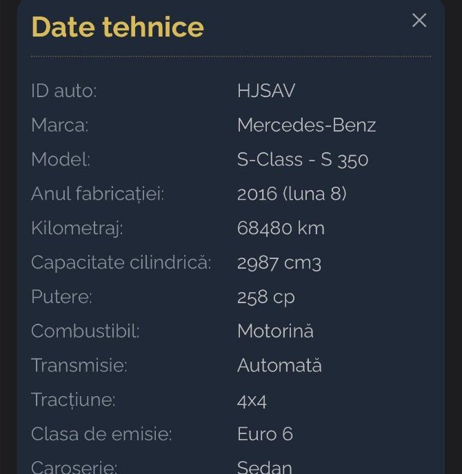 S350 D LONG PRESIDENT 4MATIC AIRMATIC 9G-TRONIC 33 500 eur