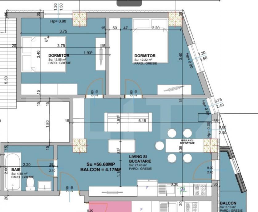 Garsoniera mobilat modern de inchiriat centrala proprie zo