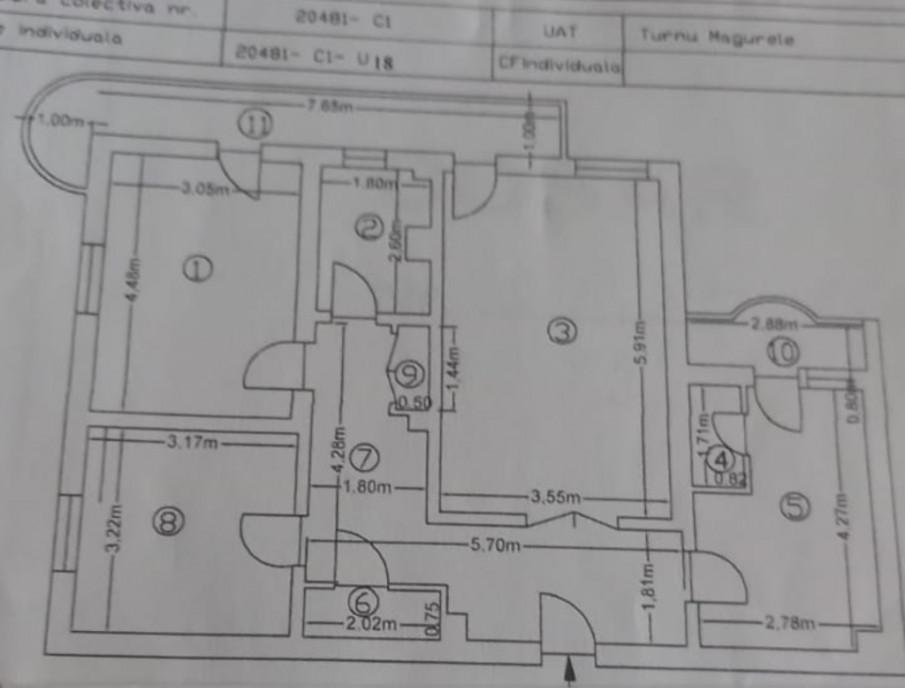 Apartament 3 camere Bd Independentei Bl T2 Turnu Magurele