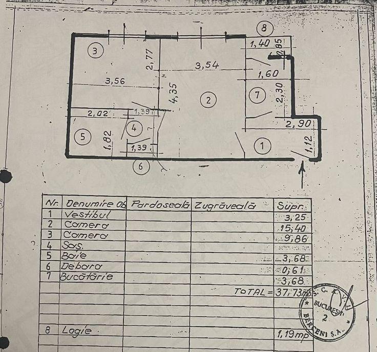 Apartament 2 camere Brancoveanu /Berceni