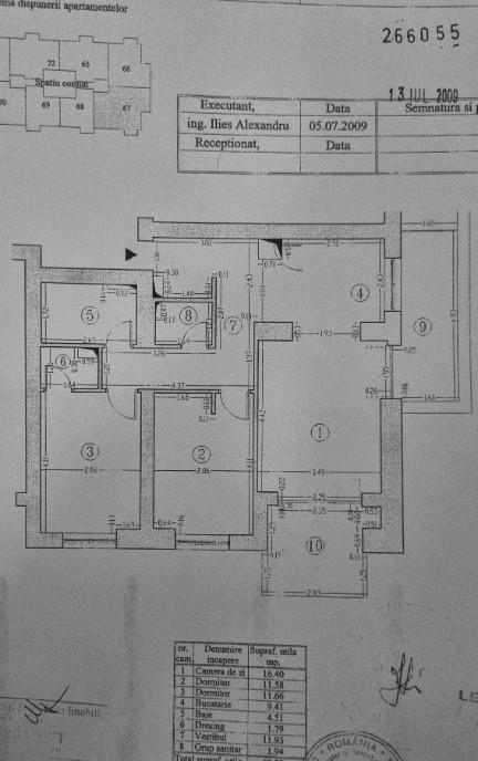 Apartament 3 camere parcare boxa in Rose Garden