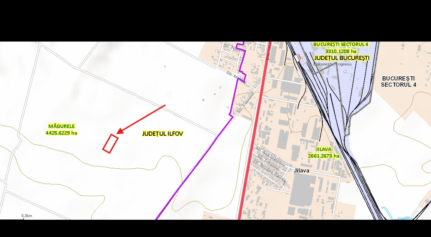 Teren intravilan neimprejmuit CF 74818 4 451mp 30euro/mp