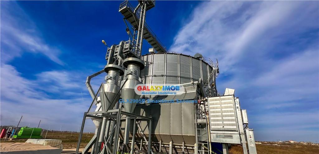 Siloz cu 3000tone capacitate 3000t pista 2ha teren