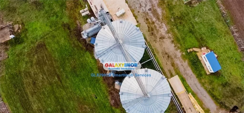 Siloz cu 3000tone capacitate 3000t pista 2ha teren