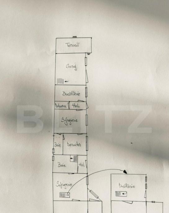Apartament 3 camere pe doua niveluri 2 locuri de parcare