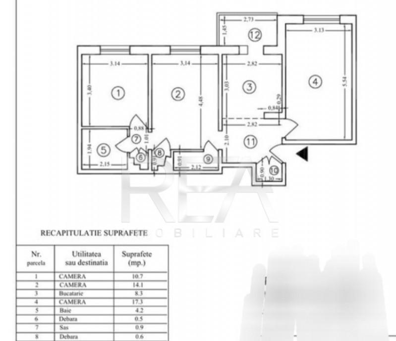 3 camere 4/8 bloc 1984 proiect centrala Gorjului