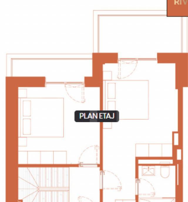 River by Hexagon 3 camere 2 niveluri 93 mp