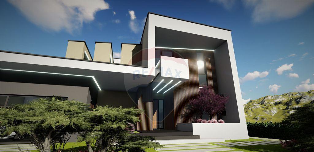 Vila cu 3 camere la rosu Proiect modern - Poiana C