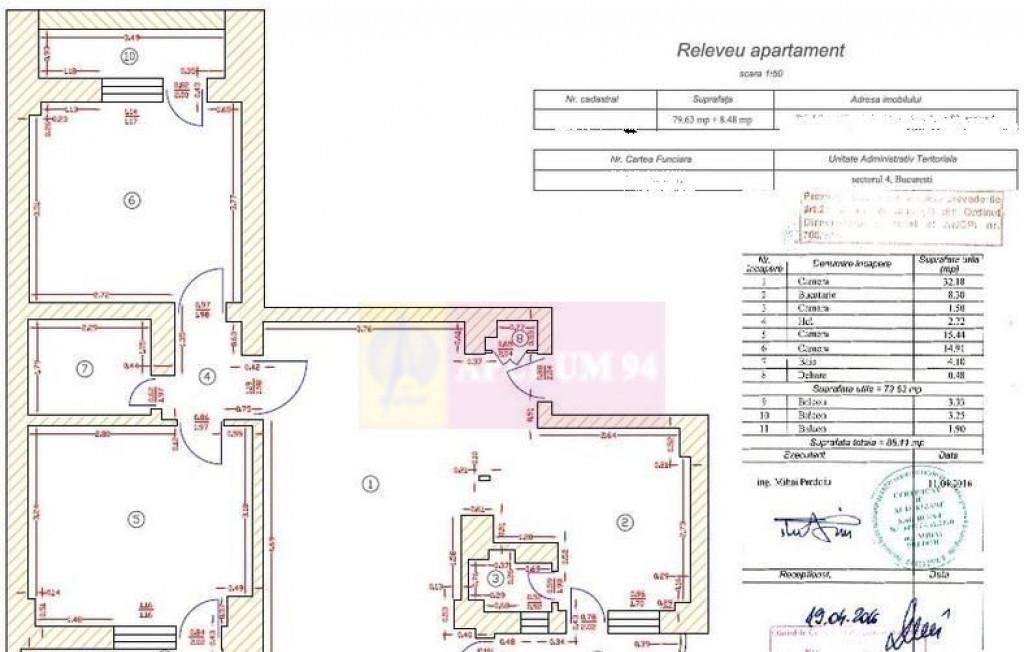 Vanzare apartament 3 camere B dul Libertatii