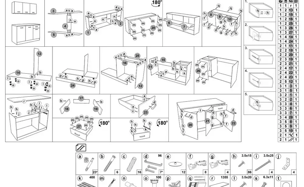 Vand mobila de bucatarie noua in cutii