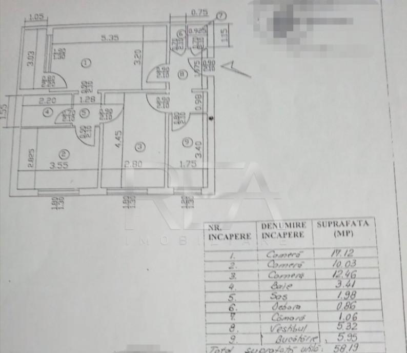 Apartament 3 camere 9/10 bloc anvelopat /Drumul Taberei