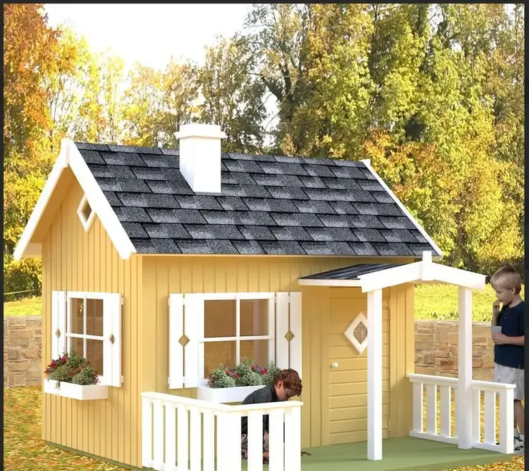 Casuta de joaca lemn pentru copii ecologica