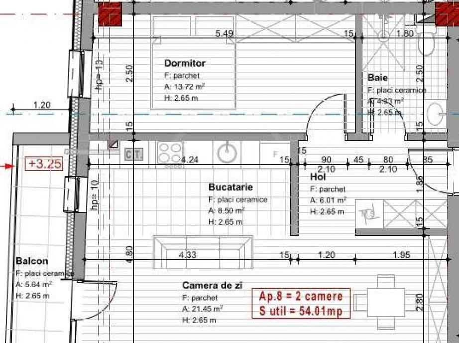 Apartament cu 2 camere finisat nou zona Tineretului tva inclus
