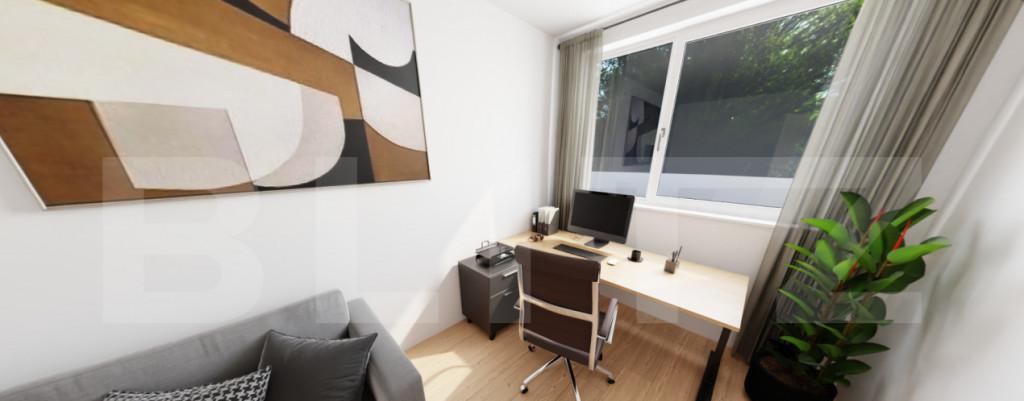 Pachet complet Apartament spatios 68mp cu 3 camere dressi