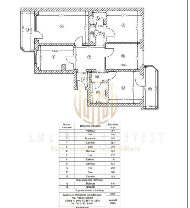 Rahova 4 camere 93 mp renovat recent 98000 eur