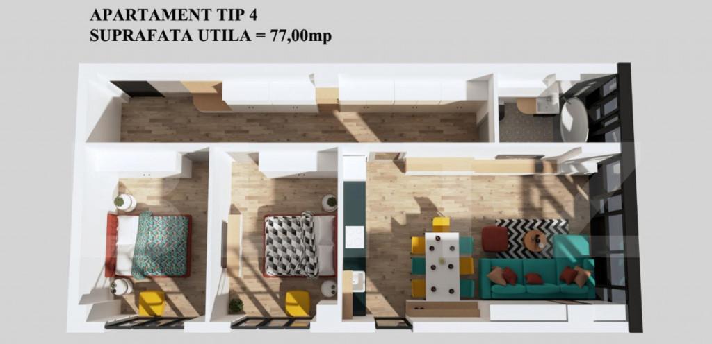 Spatiu birouri parter 55mp utili Radauti