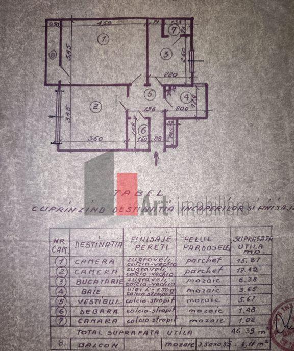 Vanzare apartament 2 camere Sos Giurgiului Pta Progr