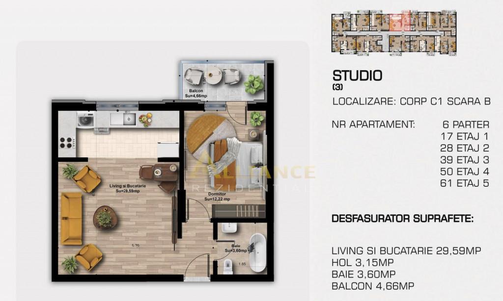Apartamente noi la 3 minute de statia de metrou Berceni