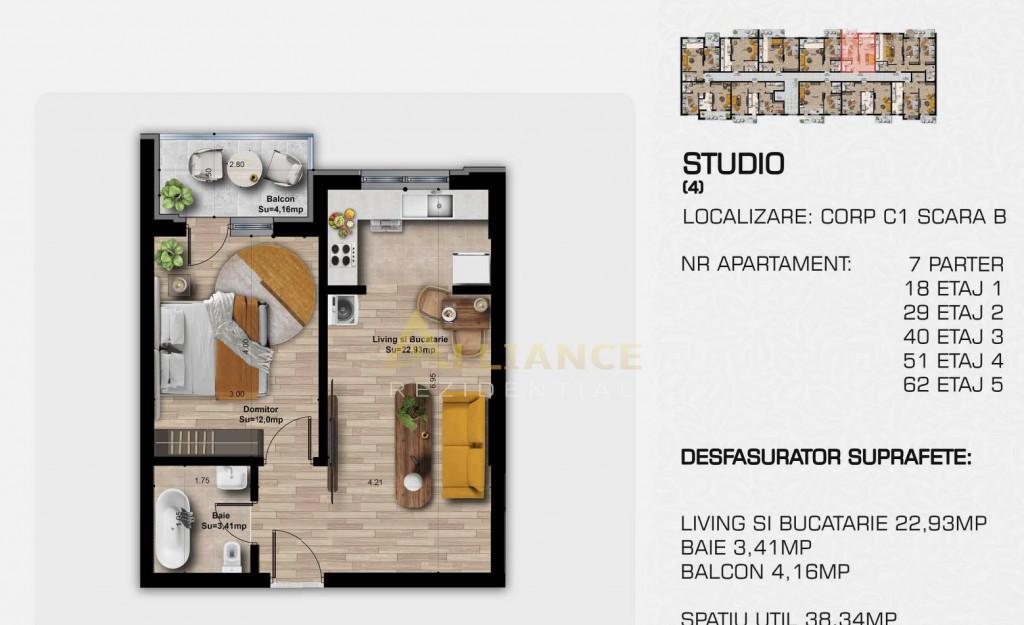 3 camere 2 bai Complex rezidential modern - confort