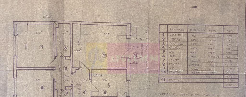 VAnzare apartament 3 camere Basarabia aproape metrou Cos