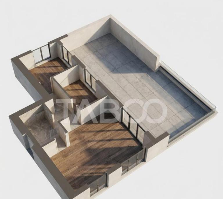 Apartament de vanzare 61mp 3 camere 2 bai Zon