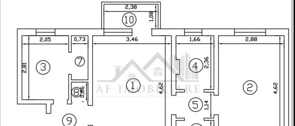 Apartament 2 camere Podu Ros
