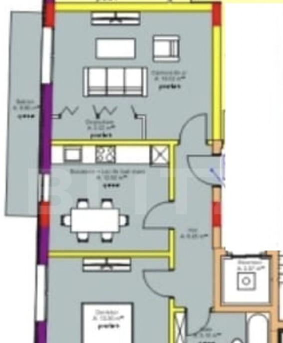 Apartament 2 camere Decomandat 57 mp Imobil Nou Zona Riv