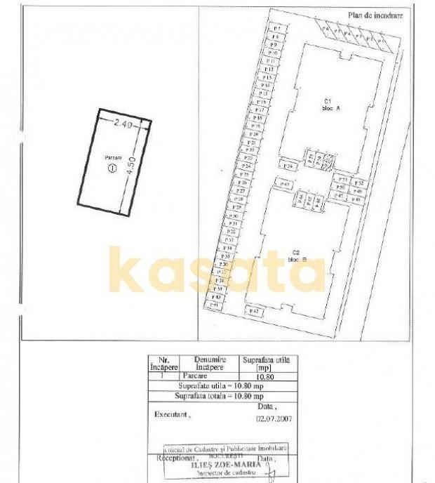 2 camere de vanzare Trapezului 2 Locuri Parcare Ter