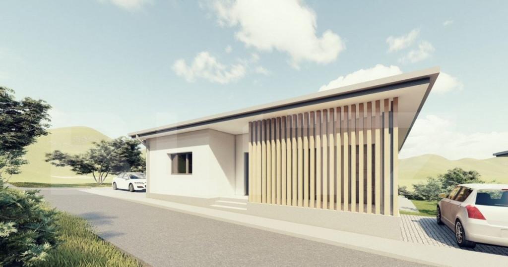 Casa semifinisata pe un nivel 600mp teren