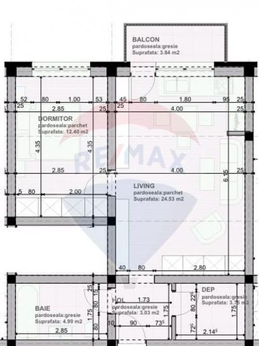 Apartament 2 camere - 48 mp Subcetate City 2 - San