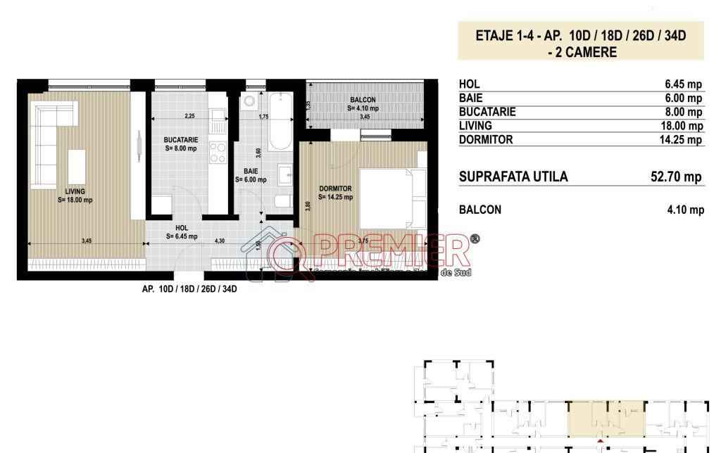 Metalurgiei Grand Arena apartament 2 camere